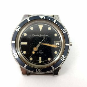 1円スタート Calendar Auto Orient カレンダーオート オリエント 21 DIVER ダイバー T-19755 自動巻き メンズ 腕時計 アンティーク