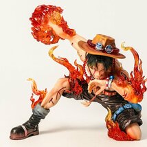 1円スタート！送料無料！ONE PIECE ワンピース ポートガス Ｄ エースフィギュア メラメラの実 火拳 約18cm 箱無し_画像5