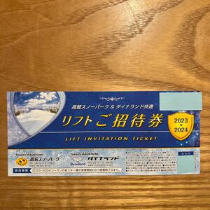 高鷲ダイナ 共通リフト引換券　即決有り！送料込み！