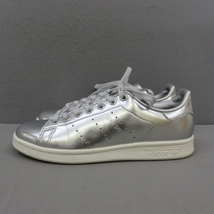 YSS4209★adidas/アディダス スニーカー スタンスミス メタリックシルバー FM5477 24.5cm★A_画像2