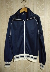 Vintage 60s 70s OPTI Track Jacket ジャージ切替ジャケット ネイビー 40サイズ トラックジャケット フルジッパー Euro古着 