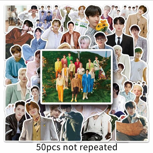 seventeen セブチ　ステッカー 50枚セット 防水シール