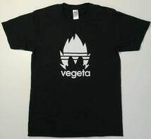 ベジータ風・VEGETA・シルエット・プリントTシャツ・黒・XL_画像1