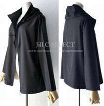 Jill.C［新品］ 送料185円 伸縮◎万能 コーデアクセント・季節の変わり目に最適*ストレッチ スパンジャケット*フロントジッパー3750.BLACK_画像1