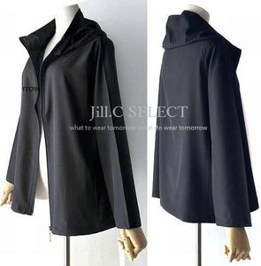 Jill.C［新品］ 送料185円 伸縮◎万能 コーデアクセント・季節の変わり目に最適*ストレッチ スパンジャケット*フロントジッパー3750.BLACK.