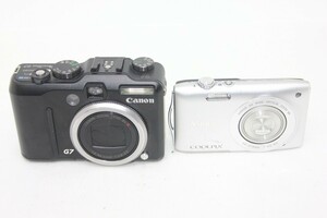 【カメラ2台まとめ売り】Nikon S3300・Canon G7 #0093-854