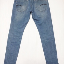 即決★ 送料無★ G-STAR RAW　REVEND　W77cm　強ストレッチ　スキニーデニム　淡青　Sz.30　G917_画像10