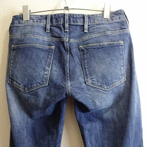 即決★ 送料無★ G-STAR RAW 5620 MID スキニー バイカーデニム W72cm ストレッチ 立体裁断 藍青 Sz.26 G999の画像2