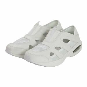 B goods clog shoes white 25.0cm office shoes room shoes sandals indoor shoes 2Way slip-on shoes light weight . slide white men's 18550