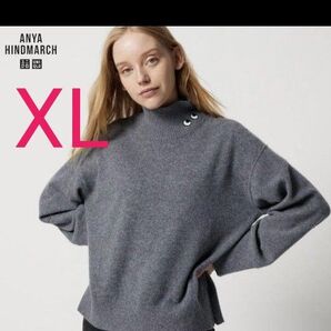 XLサイズ UNIQLO ANYA HINDMARCH ベージュ カシミア セーター