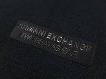 [新品] ARMANI EXCHANGE　ロゴパッチ付きの【メンズ・薄手ハイゲージニット】◆2023-24年秋冬モデル　サイズ：M(48相当)　◆色：黒_画像6