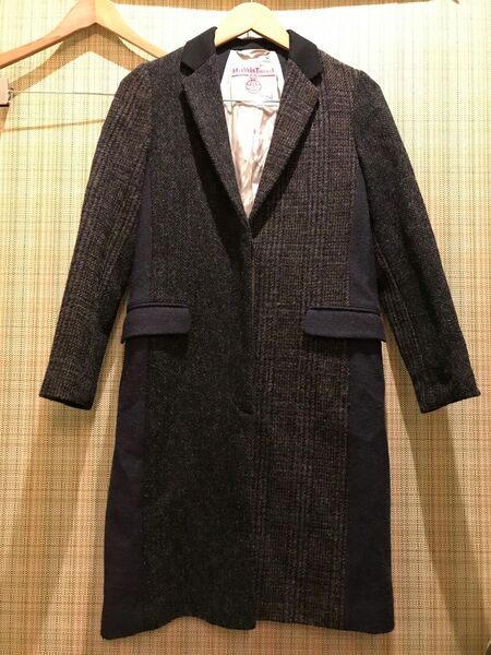 Harris Tweed & United arrows ダブルネーム　チェスターコート