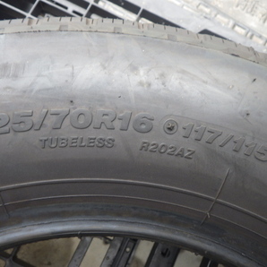 ★条件付き送料無料 【225/70R16 117/115L LT】★新車外し 10分山程度★BRIDGESTONE ブリヂストン R202★2023年★2本★管TSの画像7