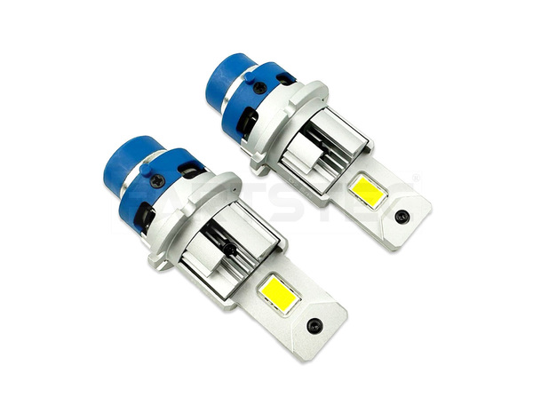 D2S D2R 兼用 LED ヘッドライト バルブ 2個セット 20000lm 6500K ホワイト 白 配線レス ポン付け 純正交換 HID→LED 車検対応 / 12-32 PP*