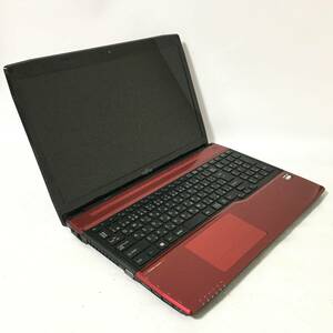 ◆現状品◆FUJITSU LIFEBOOK AH40/S FMVA40SRJ ルビーレッド AMD E1-2500 Radeon 8240/メモリ、ストレージなし/バッテリーあり FMVNBP229A