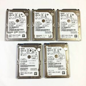 ★動作確認済★HGST 2.5インチ SATA ハードディスク 1TB HDD 5個セット HTS541010A9E680 HTS721010A9E630