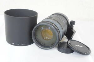 ② Nikon ニコン ED AF VR-NIKKOR 80-400mm F4.5-5.6 D カメラレンズ HB-24 フード付き 9702256071