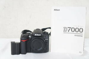 ⑤ Nikon ニコン D7000 ボディ デジタル一眼レフ デジタルカメラ バッテリー 使用説明書付き 9702256071
