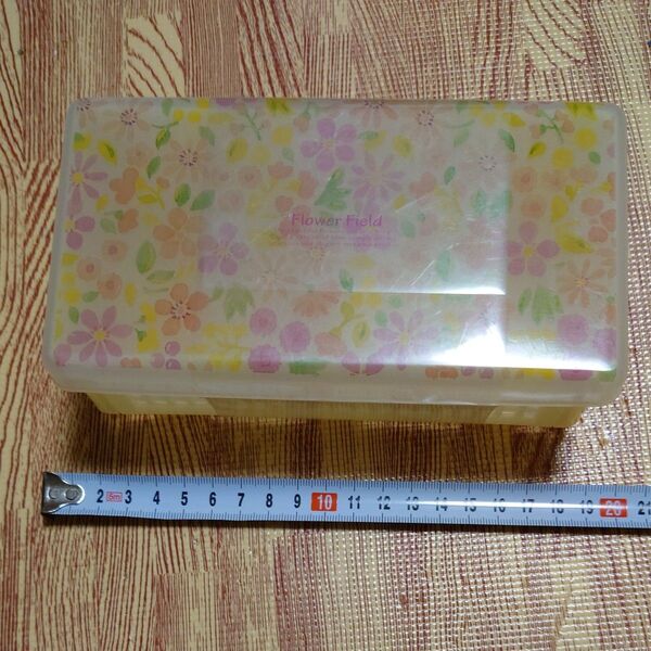 花がらバスケット サンドイッチケース お弁当箱 ランチケース 昭和レトロ