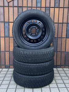 14インチスタッドレス 鉄ホイール 軽トラ 軽バンインチアップにも 155/65R14 グッドイヤーアイスナビ ハブ径58 軽自動車 コンパクトカー 