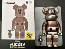  BE@RBRICK UNDEFEATED MICKEY MOUSE bearbrick 400%+100% ベアブリック MICKEY MOUSE _画像1