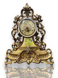 1円スタート KIENZLE Table Clock キンツレ 置時計 Antique MADE IN ITALY アンティーク イタリア製 可動品 レトロ 置物 古美術