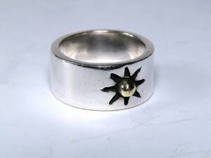 925 silver made 1 Point Gold flat strike . ring 15 number new goods postage Y120