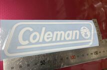 アウトドア Coleman コールマン カッティングステッカー 白_画像1