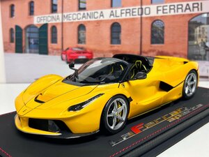 BBR 1/18 Ferrari La Ferrari Aperta Giall tristrato　フェラーリ　ラフェラーリ　BB3182230DIE