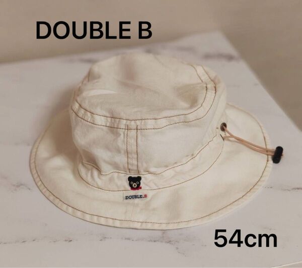 ダブルビー キッズ ベビー オフホワイト ハット 54cm