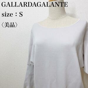 【美品】GALLARDAGALANTE ガリャルダガランテ リブ ストレッチ ドルマンスリーブハイゲージニット 体型カバー ゆったり え20