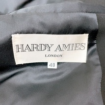 【美品】HARDY AMIESハーディエイミス 高級感 スーツ フォーマル ウールタキシード 結婚式 パーティー 二次会 ジャケット い35_画像9