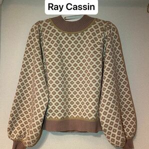 【Ray Cassin】ジャガートハイネックニットプルオーバー