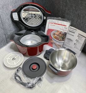 展示品　極美品　SHARP ★ヘルシオホットクック 電気無水鍋 KN-HT99A　2016年製