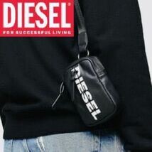 未使用！DIESEL ディーゼル　ビッグロゴ 2WAYミニショルダーバッグ ブラック　送料無料_画像1