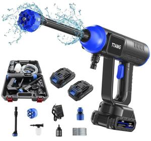  high pressure washer cordless rechargeable water pressure washing machine home use car wash 6MPa maximum .. pressure 