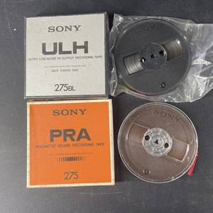 p78* 未使用？ おまとめ2点 オープンリール /SONY PRA 275/SONY ULH 275BL/ ソニー RECORDING TAPE レコーディングテープ 未検品 現状品