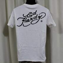 エドハーディー ED HARDY メンズ半袖Tシャツ ホワイト Sサイズ M02RST940 新品 白_画像5