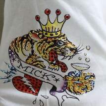 エドハーディー ED HARDY メンズ半袖Tシャツ ホワイト Mサイズ M02RST940 新品 白_画像4