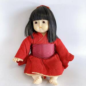 【昭和レトロ】和人形 京おさな １体 市松人形 日本人形 ソフビ 抱き人形