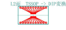 変換基板10枚set L1面(SOP→DIP変換), L2面(TSSOP→DIP変換) 両面PCB 30×18mm×1.6t FR-4 [K1024]_画像9