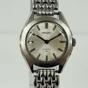 sA249-Z12-86 ◎ SEIKO セイコー 2559-0010 手巻き レディース 腕時計 稼働 純正ベルト シルバー文字盤 アナログ 2針 ファッション小物 ②