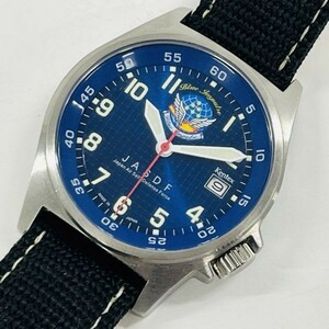 sZ238-I56-598 ◎ Kentex ケンテックス Blue Impulse ブルーインパルス JSDF デイト メンズ 腕時計 ブルー×シルバー アナログ 3針 時計 ②