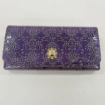 sZ233-1111 ANNA SUI アナスイ 長財布 キーケース 二点セット レディース 箱付き サーモンピンク×パープル ファッション小物 財布 女性 ②_画像2