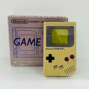 sB215-Z6-469 Nitendo 任天堂 GAME BOY ゲームボーイ HANDY GAME MACHINE ハンディーゲームマシン DMG-01 本体 箱付き ゲーム機 ゲーム ②