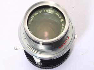 Wollensak 75mm F1.9 Oscillo-Raptar 1:0.9X ウォーレンサック オシロラプター オシロスコープ用 ソニー Eマウント 改造レンズ やや難あり