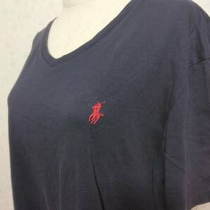 a12 良品 Ralph Lauren ラルフローレン POLO ポロ Tシャツ ブラック系 サイズXL 綿100％ カンボジア製 カジュアル メンズ USED 古着の画像8