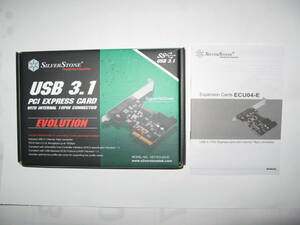 SILVER STONE USB3.1 PCI EXPRESS CARD