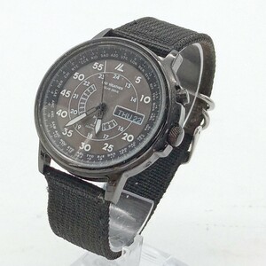 曽我部2月No.87 可動品 腕時計 LAD WEATHER ブラック系 デイデイト ソーラードライブ 電波時計 メンズ腕時計 アナログ