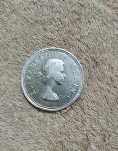  南アフリカ 5シリング 銀貨 1953年 エリザベス２世 アンティーク コイン 